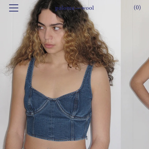 Paloma Wool Ramon Denim Top - Picture 3 of 9